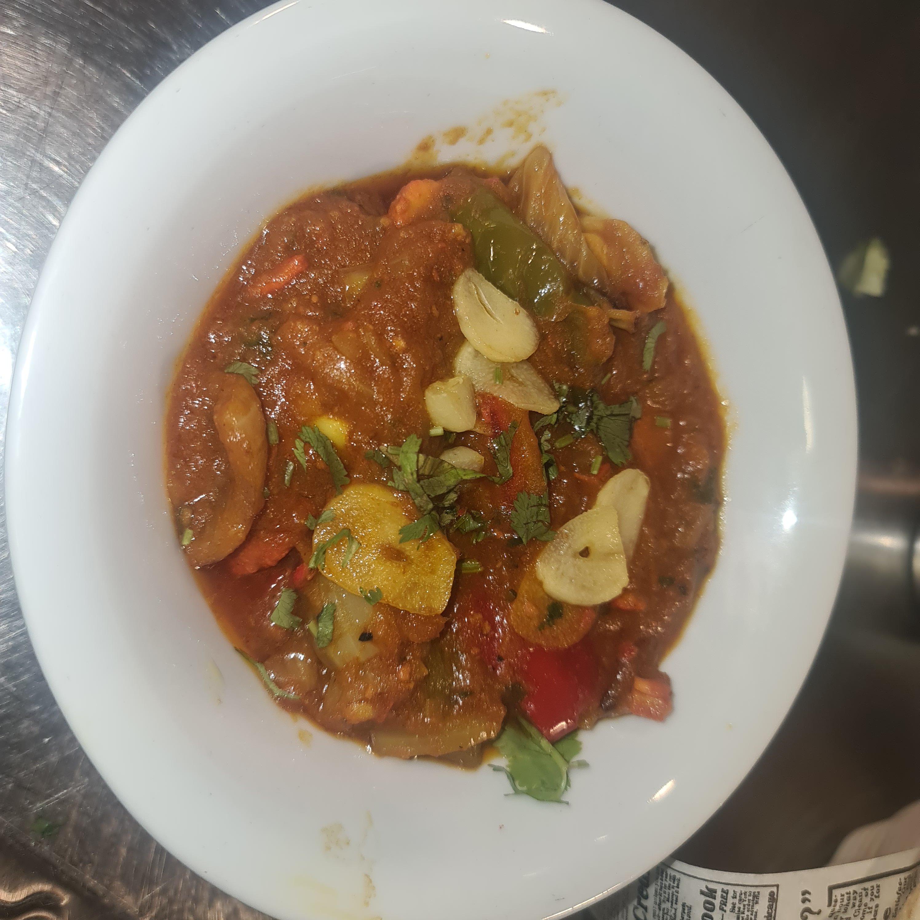 Chicken Tikka Garlic Karahi